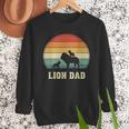 Vintage Lion Dad Father Grandpa Father's Day Men Sweatshirt