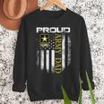 Vintage Proud Army Dad With American Flag Men Sweatshirt