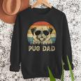 Vintage Pug Dad Dog Lovers Father's Day Tee Men Sweatshirt