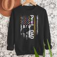 Vintage USA Flag Billiards Player Proud Pool Dad Men Sweatshirt