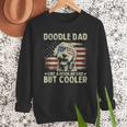 Vintage USA Flag Goldendoodle Doodle Dad Fathers Day Men Men Sweatshirt