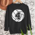Volleyball Player 4 Volleyball Mom Dad Jersey Number 4 Men Sweatshirt