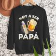Voy Hacer Papa Ser Papa Voy A Ser Papa Dad To Be In Spanish Men Sweatshirt