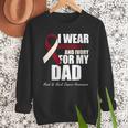 I Wear Burgundy Ivory For My Dad Oral Head Neck Cancer Men Sweatshirt