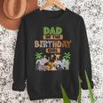 Wild Dad Of The Birthday Girl Zoo Safari Jungle Animal Men Sweatshirt