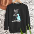 Women Dog Pitbull I Love Dad Tattoo Men Sweatshirt