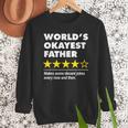 Worlds Okayest Father Dad Joke Review For Fathers Day Men Sweatshirt