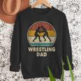 Wrestling Dad Vintage Wrestling Retro Wrestling Lover Men Sweatshirt