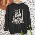 Yorkie Dad Cool Vintage Retro Proud American Men Sweatshirt