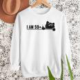 I Am 59 Plus 1 Middle Finger For A 60th Birthday Cat Mom Dad Men Sweatshirt