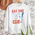 ON Back Cat Dad Club Life Is Better With Cats Father's Day Men Sweatshirt