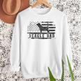 Beagle Dad Distressed American Flag Patriotic Dog Men Sweatshirt