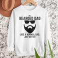 Bearded Dad Beard Humor Superhero Men Sweatshirt