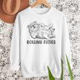 Bulldog Rolling Fatties Dog Mom Dad Owner Men Sweatshirt Bulldog Rolling Fatties Dog Mom Dad Owner Men Sweatshirt