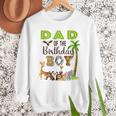 Dad Of The Birthday Boy Wild Zoo Theme Safari Party Men Sweatshirt Dad Of The Birthday Boy Wild Zoo Theme Safari Party Men Sweatshirt
