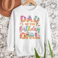 Dad Of The Birthday Ice Cream Family Matching Party Men Sweatshirt