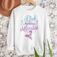 Dad Of The Birthday Mermaid Birthday Party Mermaid Dad Men Sweatshirt
