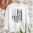 Dad Patriotic American USA Flag Father's Day Dad Men Sweatshirt