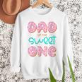 Dad Sweet One 1st First Birthday Matching Family Donut Men Sweatshirt