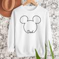Disney Mickey And Friends Dad Mickey Art Line Pocket Logo Men Sweatshirt