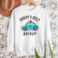 Father Son Daughter Daddy's Best Backup Father's Day Toddler Men Sweatshirt