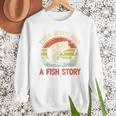 Fishing Even Jesus Had Fish Story Bass Dad Christian Men Sweatshirt