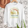 Fishing I'd Rather Be Fishing Bass Fish Dad Jokes Men Sweatshirt