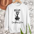 Its Fine Im Fine Everythings Fine Dog Mom Dad Lovers Men Sweatshirt