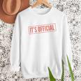 It's Official I'm The Favorite Daughter From Dad Mom Men Sweatshirt