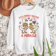 IVF Mom Dad Embryo Transfer Day It's A Day For A Miracle Men Sweatshirt IVF Mom Dad Embryo Transfer Day It's A Day For A Miracle Men Sweatshirt