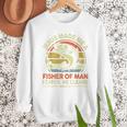 Jesus Made Fisher Man Christian Fishing Bass Fish Dad Men Sweatshirt Jesus Made Fisher Man Christian Fishing Bass Fish Dad Men Sweatshirt