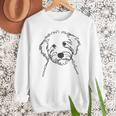 Line Art Dad Mom Dog Sheepadoodle Men Sweatshirt