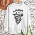 Meowdy Cat Cowboy Western Graphic Cat Lady Cat Dad Men Sweatshirt Meowdy Cat Cowboy Western Graphic Cat Lady Cat Dad Men Sweatshirt