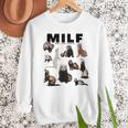 MILF Man I Love Ferrets Ferret Mom Dad Ferret Owner Men Sweatshirt