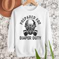 New Dad Prepared For Diaper Duty Men Sweatshirt New Dad Prepared For Diaper Duty Men Sweatshirt