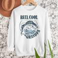 Reel Cool Grandpa Fishing Dad Father's Day Fisherman Men Sweatshirt