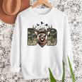 Retro Camo Dad Hunting Camouflage Deer Matching Men Sweatshirt