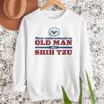 Shih Tzu Dad Shirt Never Underestimate An Old Man Gift Tee Men Sweatshirt