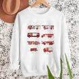 Toddler Boy Types Of FireTruck Firefighter Baby Dad Fireman Men Sweatshirt