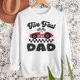 Two Fast Dad Of The Birthday Boy Racing Car Family Men Sweatshirt