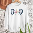 Unicorn Dad Birthday Shirt Matching Family Party Tee T-Shirt Men Sweatshirt