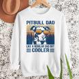 Vintage Pitbull Dad Like A Regular Dad But Cooler Men Sweatshirt