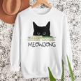 Women's Meowjong Cat Mahjong Chinese Game Cat Mom Dad Men Sweatshirt