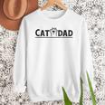 Worlds Best Cat Dad Ever Vintage Cat Dad Father Day Men Men Sweatshirt