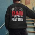 1 Year Old Racing Car Fast One Birthday 1st Family Dad Men's Sweatshirt Back Print