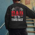 2 Year Old Racing Car Two Fast Birthday 2nd Family Dad Men's Sweatshirt Back Print