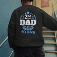 2nd Time Dad It's A Boy Dad Again Second Baby Announce Men's Sweatshirt Back Print