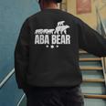 Aba Bear For Jewish Dad With Four Kids On Father's Day Men's Sweatshirt Back Print
