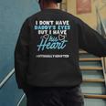 Adoption Announcement Day Dad Heart Small Men's Sweatshirt Back Print
