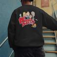 American Dad Show Logo With Family Cartoon Men's Sweatshirt Back Print